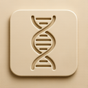 icon_communication_dna_strand_embossed icon preview