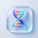 icon_communication_dna_strand_glassy icon preview