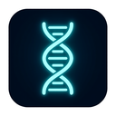 icon_communication_dna_strand_glow_effect icon preview