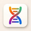 icon_communication_dna_strand_gradient icon preview
