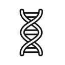 icon_communication_dna_strand_minimal_outline icon preview