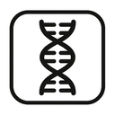icon_communication_dna_strand_monochrome icon preview