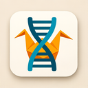 icon_communication_dna_strand_origami icon preview