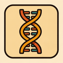 icon_communication_dna_strand_retro icon preview