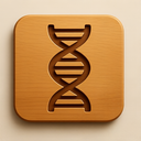 icon_communication_dna_strand_wooden icon preview
