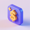 icon_communication_dollar_sign_3d_isometric icon preview