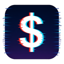 icon_communication_dollar_sign_digital_glitch icon preview