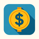 icon_communication_dollar_sign_flat_design icon preview