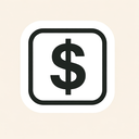 icon_communication_dollar_sign_minimalist icon preview