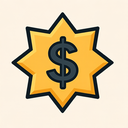 icon_communication_dollar_sign_sharp_edges icon preview
