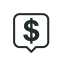 icon_communication_dollar_sign_thin icon preview