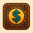 icon_communication_dollar_sign_tribal icon preview
