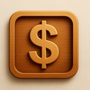 icon_communication_dollar_sign_wooden icon preview