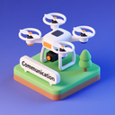 icon_communication_drone_3d_isometric icon preview