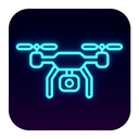 icon_communication_drone_neon icon preview