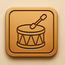 icon_communication_drum_embossed icon preview