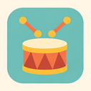 icon_communication_drum_flat_pastel icon preview