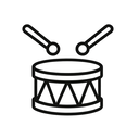 icon_communication_drum_minimal_outline icon preview