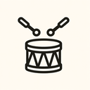 icon_communication_drum_minimalist icon preview
