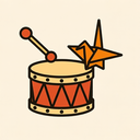icon_communication_drum_origami icon preview