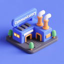 icon_communication_factory_3d_isometric icon preview