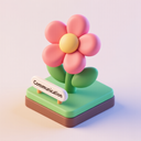 icon_communication_flower_3d_isometric icon preview