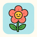icon_communication_flower_cartoon icon preview
