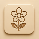 icon_communication_flower_embossed icon preview