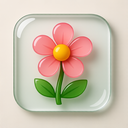 icon_communication_flower_glassy icon preview