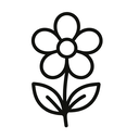 icon_communication_flower_line_art icon preview