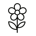 icon_communication_flower_minimal_outline icon preview
