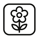 icon_communication_flower_monochrome icon preview