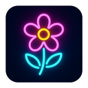 icon_communication_flower_neon icon preview