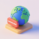 icon_communication_globe_3d_isometric icon preview