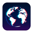 icon_communication_globe_digital_glitch icon preview