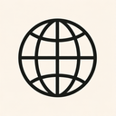 icon_communication_globe_minimal_outline icon preview