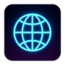 icon_communication_globe_neon icon preview