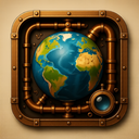 icon_communication_globe_steampunk icon preview
