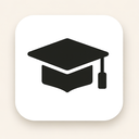 icon_communication_graduation_cap_minimalist icon preview