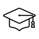 icon_communication_graduation_cap_outline icon preview