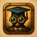 icon_communication_graduation_cap_steampunk icon preview
