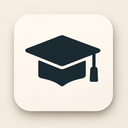 icon_communication_graduation_cap_symmetrical icon preview