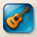 icon_communication_guitar_glassy icon preview
