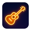 icon_communication_guitar_glow_effect icon preview