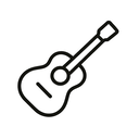 icon_communication_guitar_minimal_outline icon preview