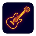 icon_communication_guitar_neon icon preview