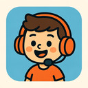 icon_communication_headphones_cartoon icon preview