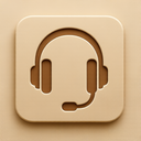 icon_communication_headphones_embossed icon preview