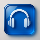 icon_communication_headphones_glassy icon preview