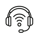 icon_communication_headphones_line_art icon preview
